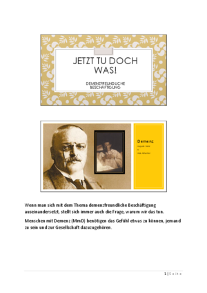 Aktivierung und Beschäftigung